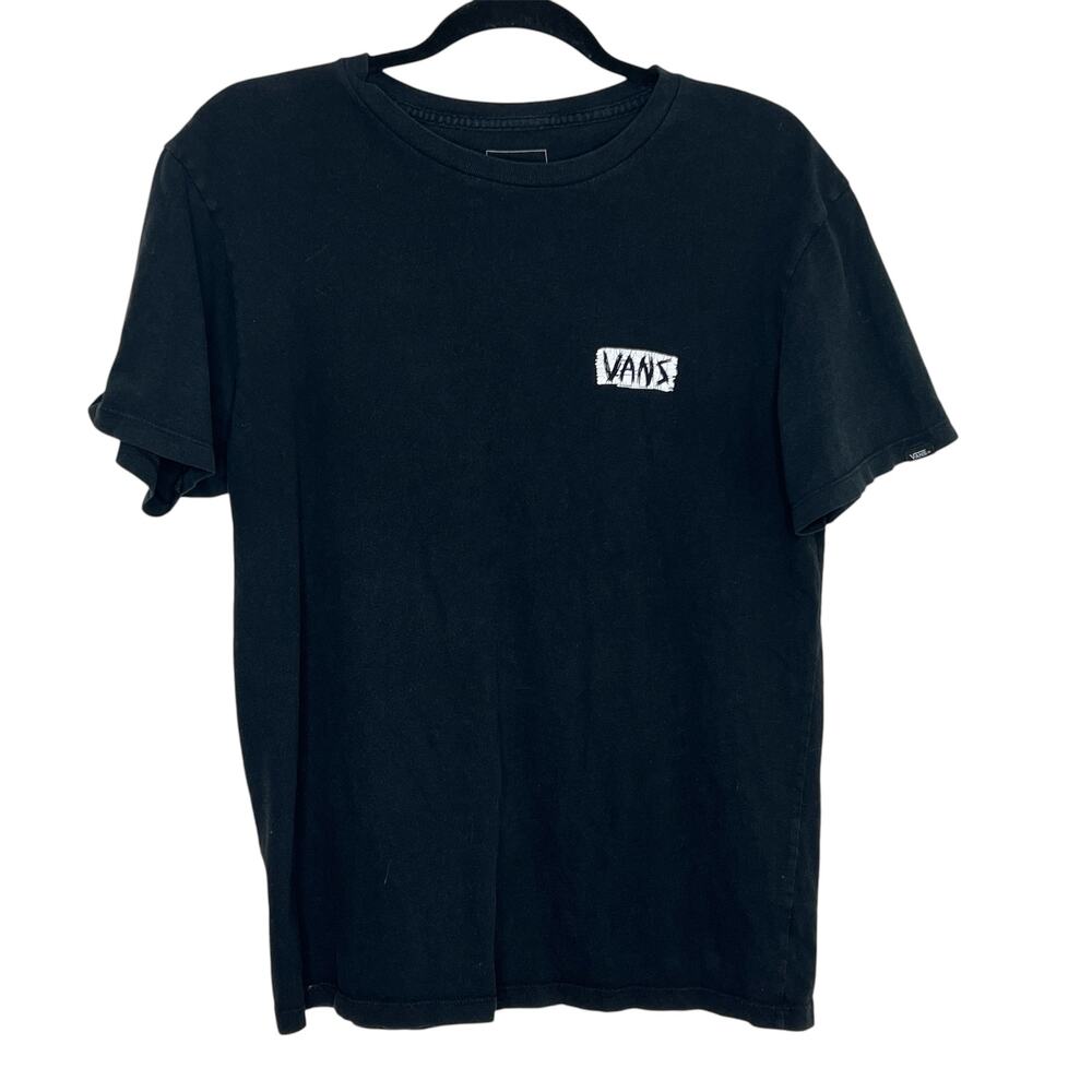 Vans Off the Wall Custom Fit Black Graphic Tee
